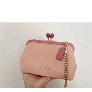 Coach Nora Kisslock Limited Edition Pink Strawberry